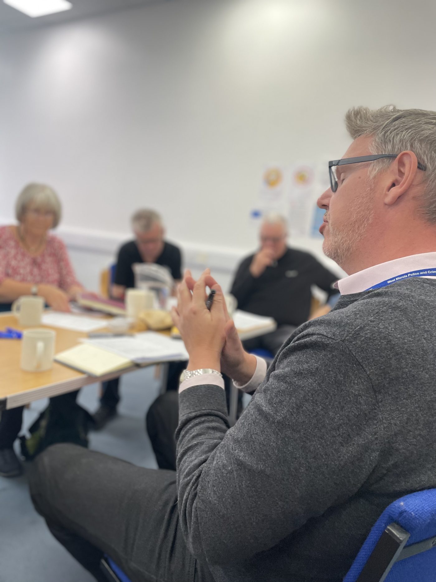 PCC talking to people in a room