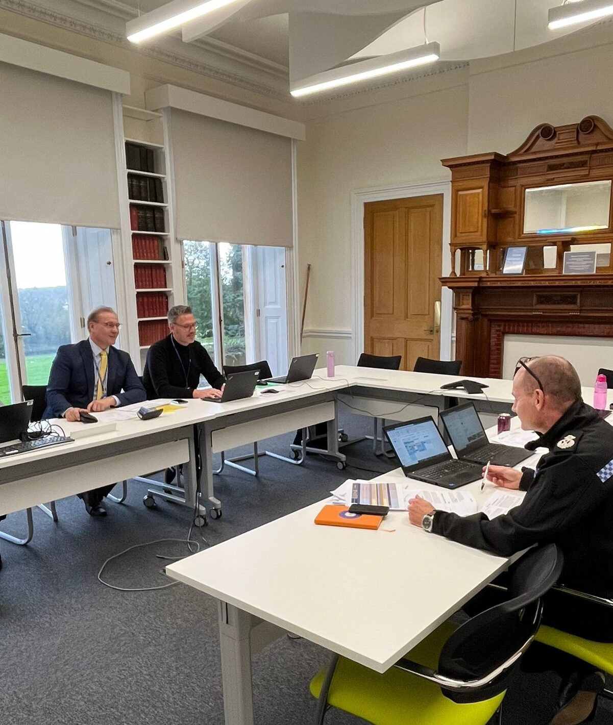 Meeting with Police in office