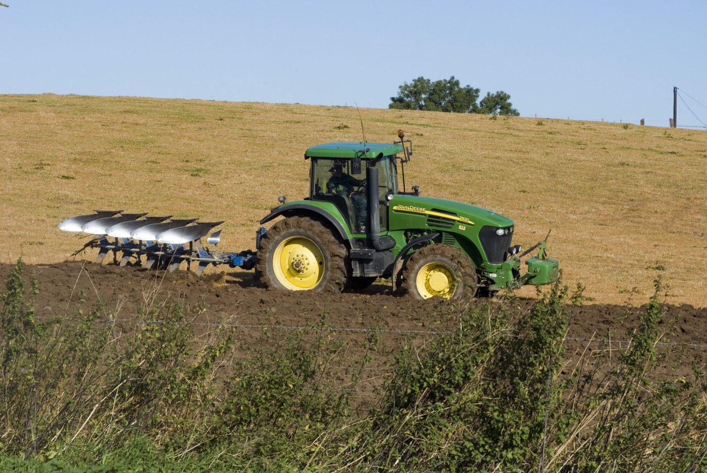 A tractor in shropshire