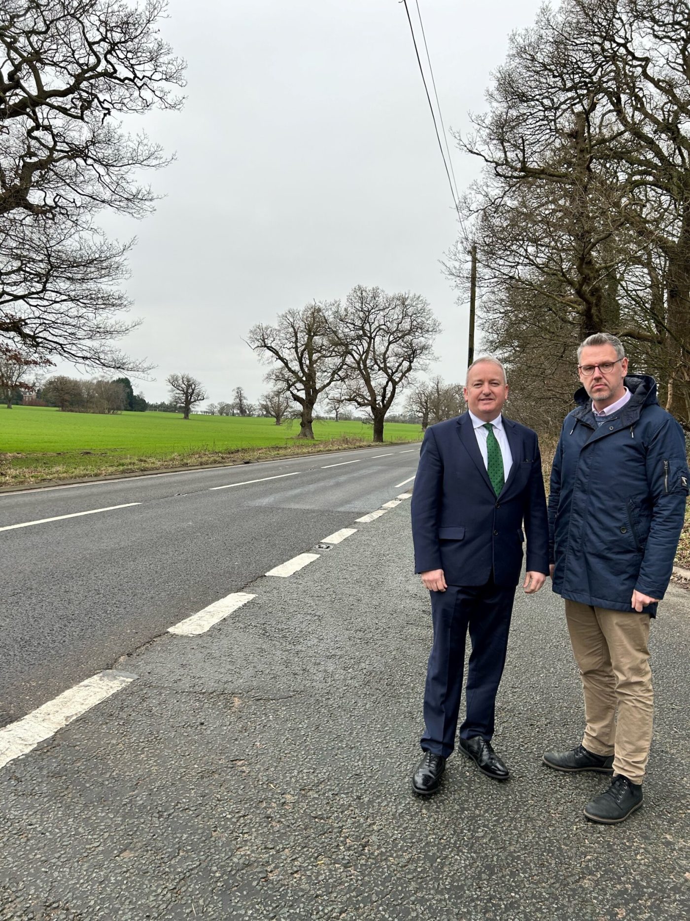 PCC John Campion and Mark Pritchard MP on A41