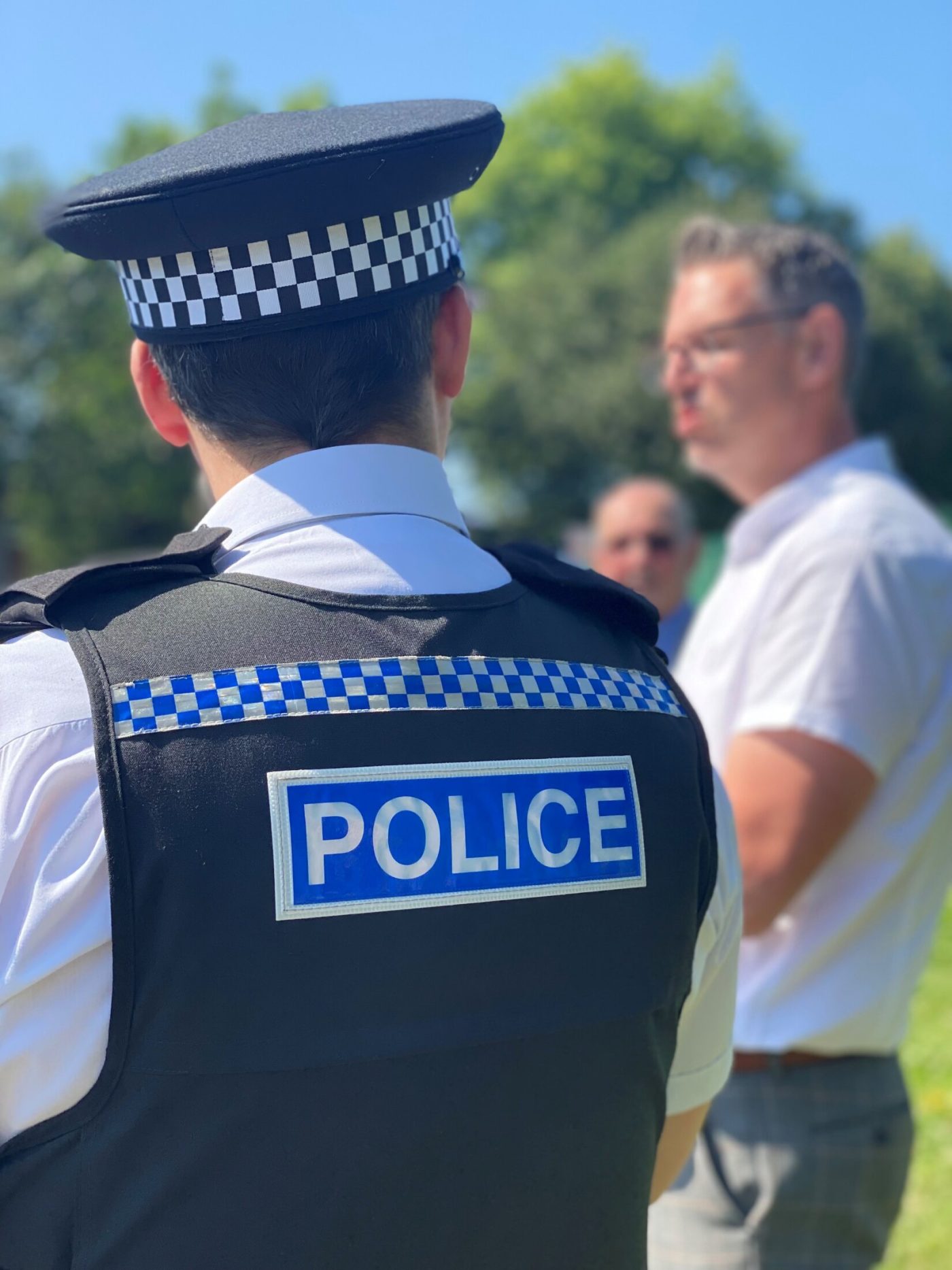 PCC John Campion with police offier