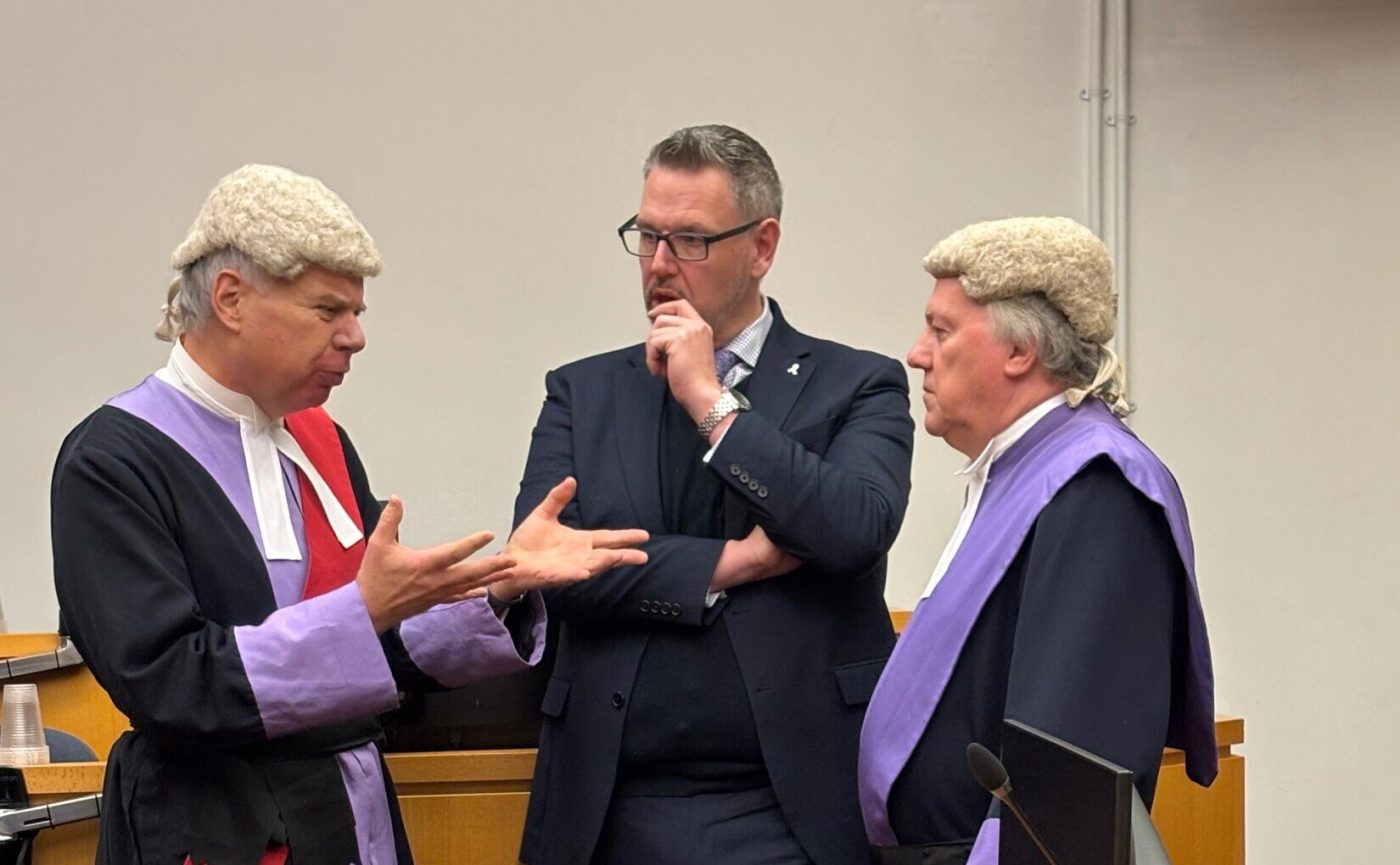 PCC John Campion talking to judges